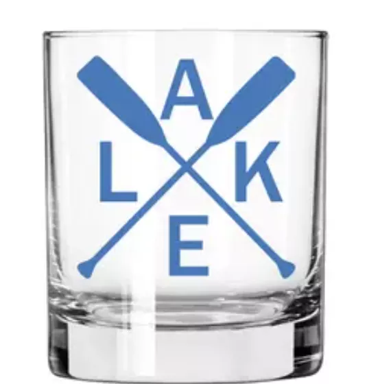 1 Brilliant Gift Whiskey Glass - Lake Oars
