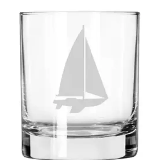 1 Brilliant Gift Whiskey Glass - Sailboat