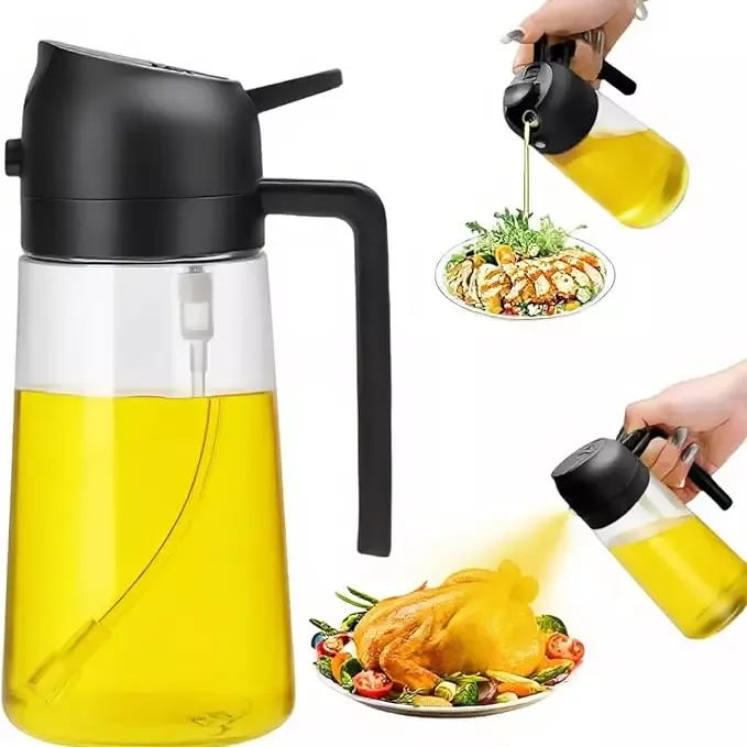 2-in-1-oil-sprayer-dispenser-16-oz-glass 2 in 1 Oil Sprayer/Dispenser 16 oz. Glass