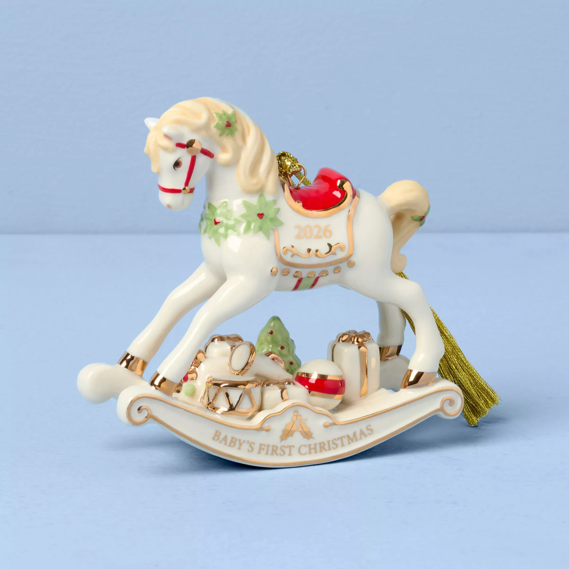 2026-baby-s-1st-christmas-vintage-rocking-horse-ornament 2026 Baby's 1st Christmas Vintage Rocking Horse Ornament