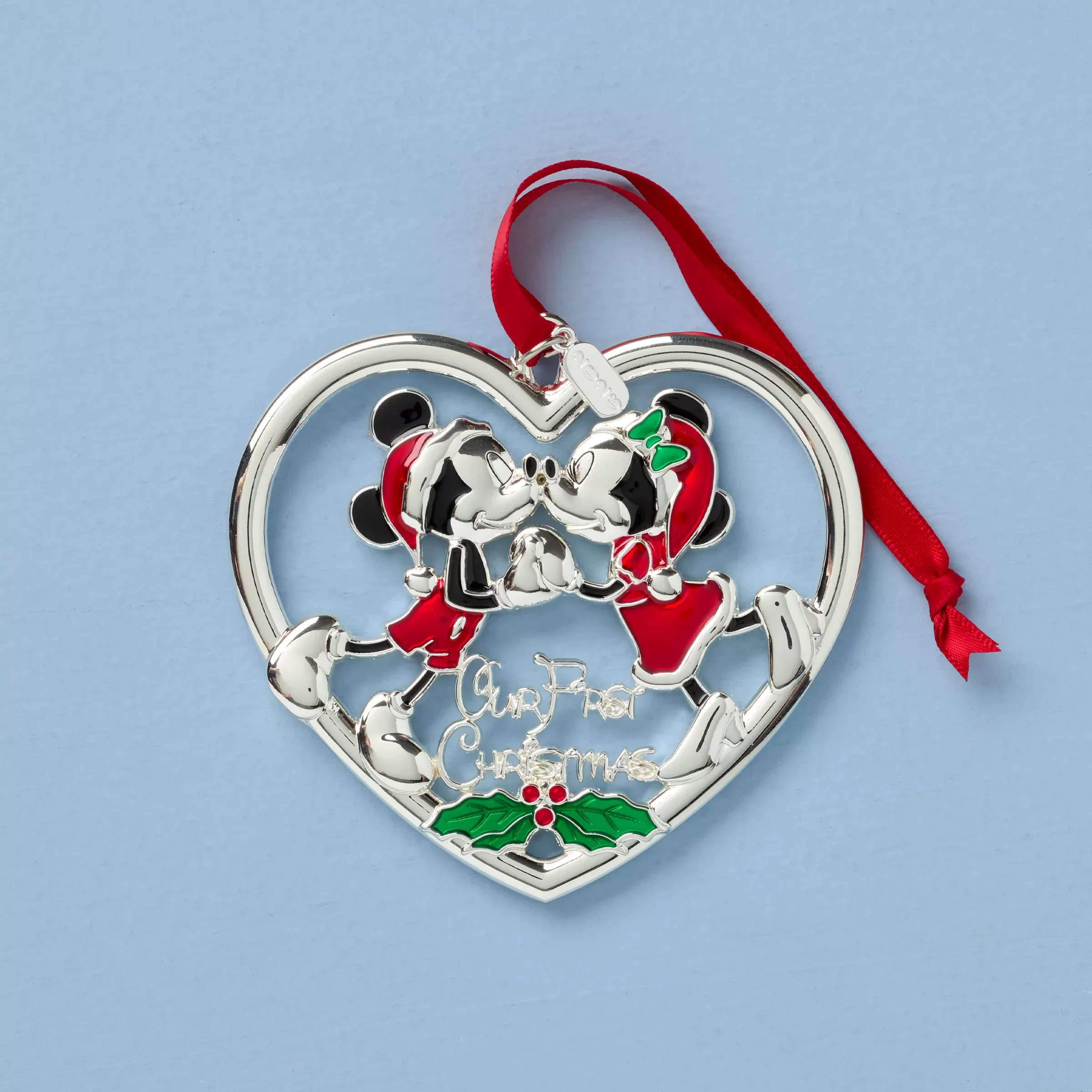 2026-our-1st-christmas-mickey-minnie-mouse-metal-ornament 2026 Our 1st Christmas Mickey & Minnie Mouse Metal Ornament