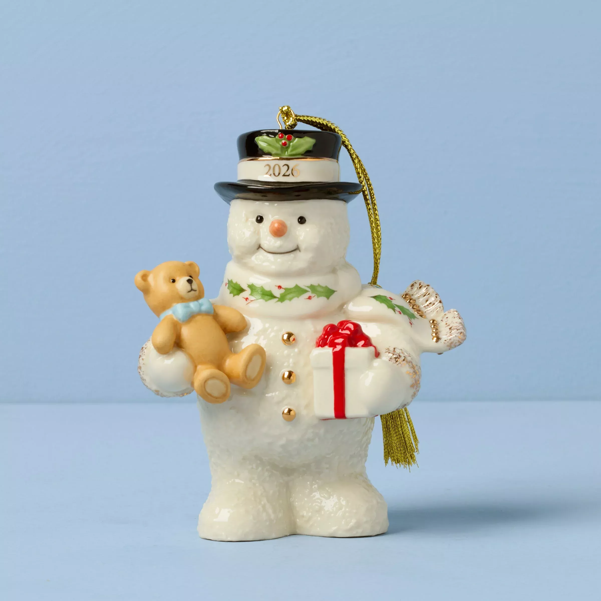 2026-snowman-with-teddy-bear-ornament 2026 Snowman with Teddy Bear Ornament