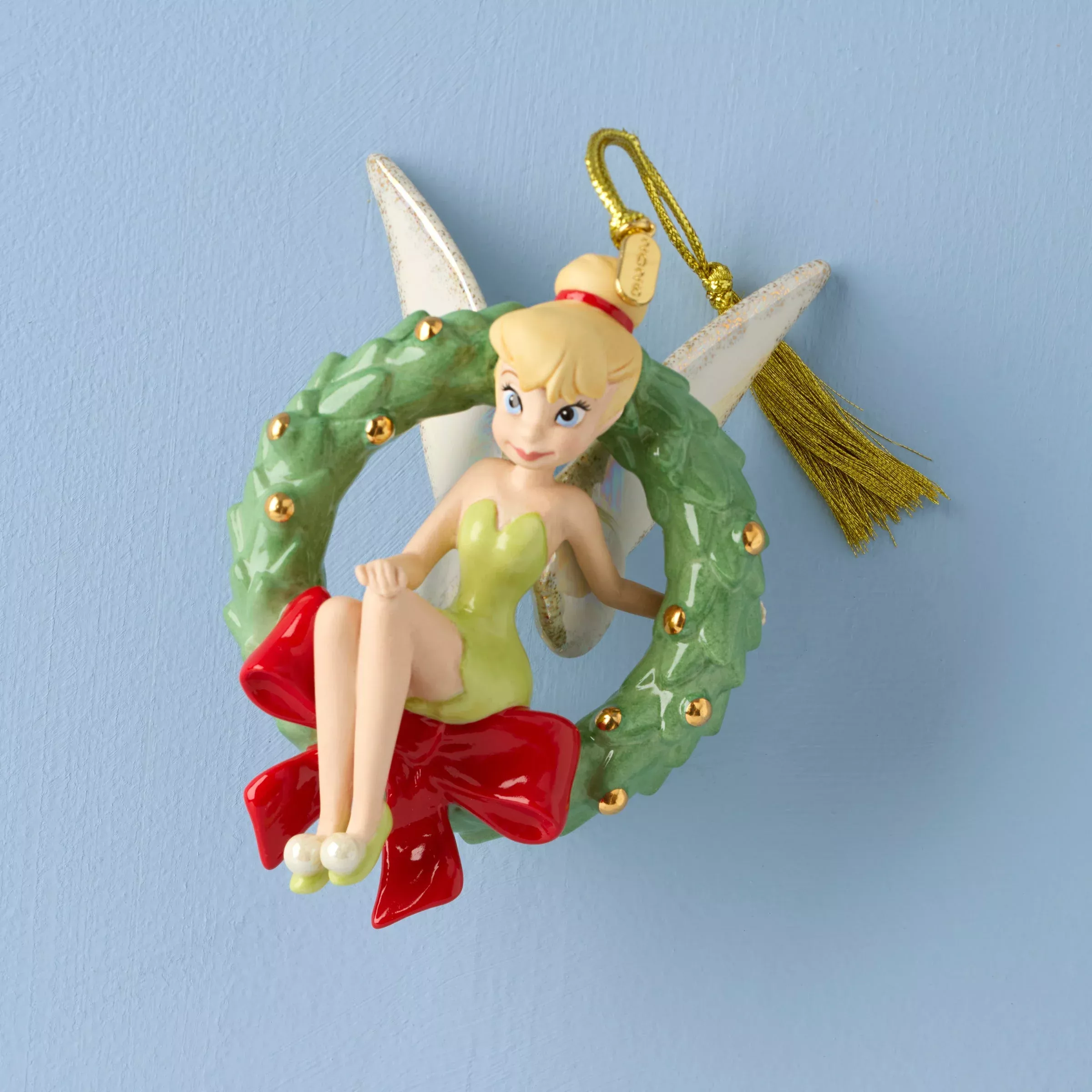 2026-tinker-bell-with-wreath-ornament 2026 Tinker Bell with Wreath Ornament