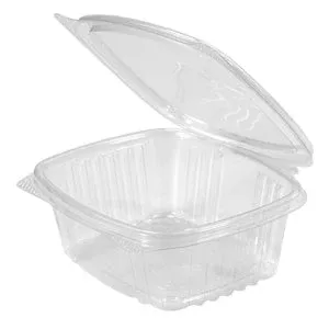 24-oz-clear-hinged-deli-container-200-case 24 oz Clear Hinged Deli Container 200/Case