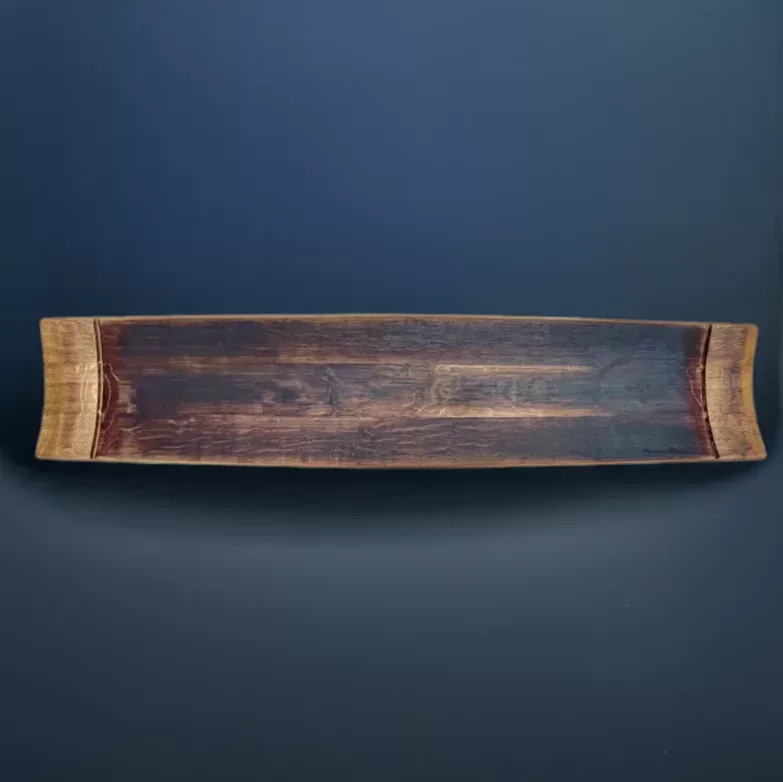 37-x-8-5-inch-vintage-oak-wine-barrel-board 37 x 8.5 Inch Vintage Oak Wine Barrel Board