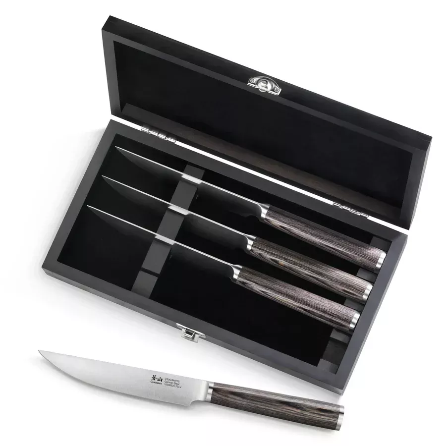 4-pc-pakka-steak-set-in-chest 4 PC Pakka Steak Set in Chest