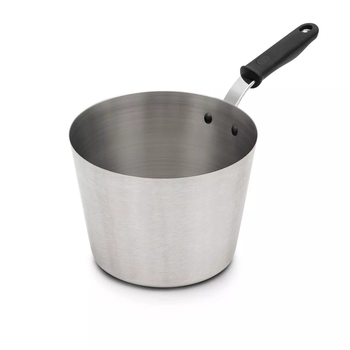 4-quart-heavy-duty-stainless-steel-tapered-saucepan-silicone-handle 4 -Quart Heavy-Duty Stainless Steel Tapered Saucepan and Silicone Handle