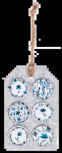 6pc-floral-glass-magnet-set 6pc Floral Glass Magnet Set