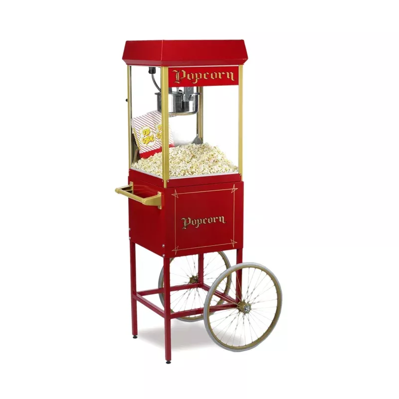 8oz-red-fun-pop-popcorn-machine-cart-gold-medal 8oz Red Fun Pop Popcorn Machine + Cart Gold Medal