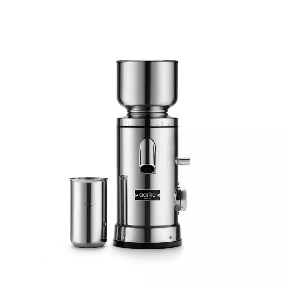 aarke-coffee-grinder-stainless-steel Aarke Coffee Grinder - Stainless Steel