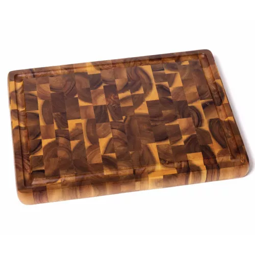 acacia-end-grain-cutting-board-with-inset-handles Acacia End Grain Cutting Board With Inset Handles