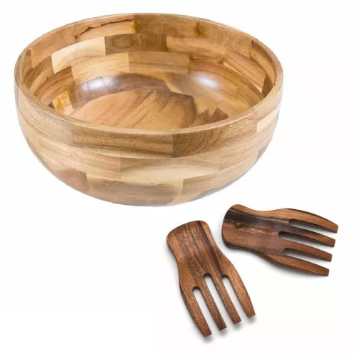 acacia-round-salad-serving-bowl-salad-hands Acacia Round Salad Serving Bowl and Salad Hands