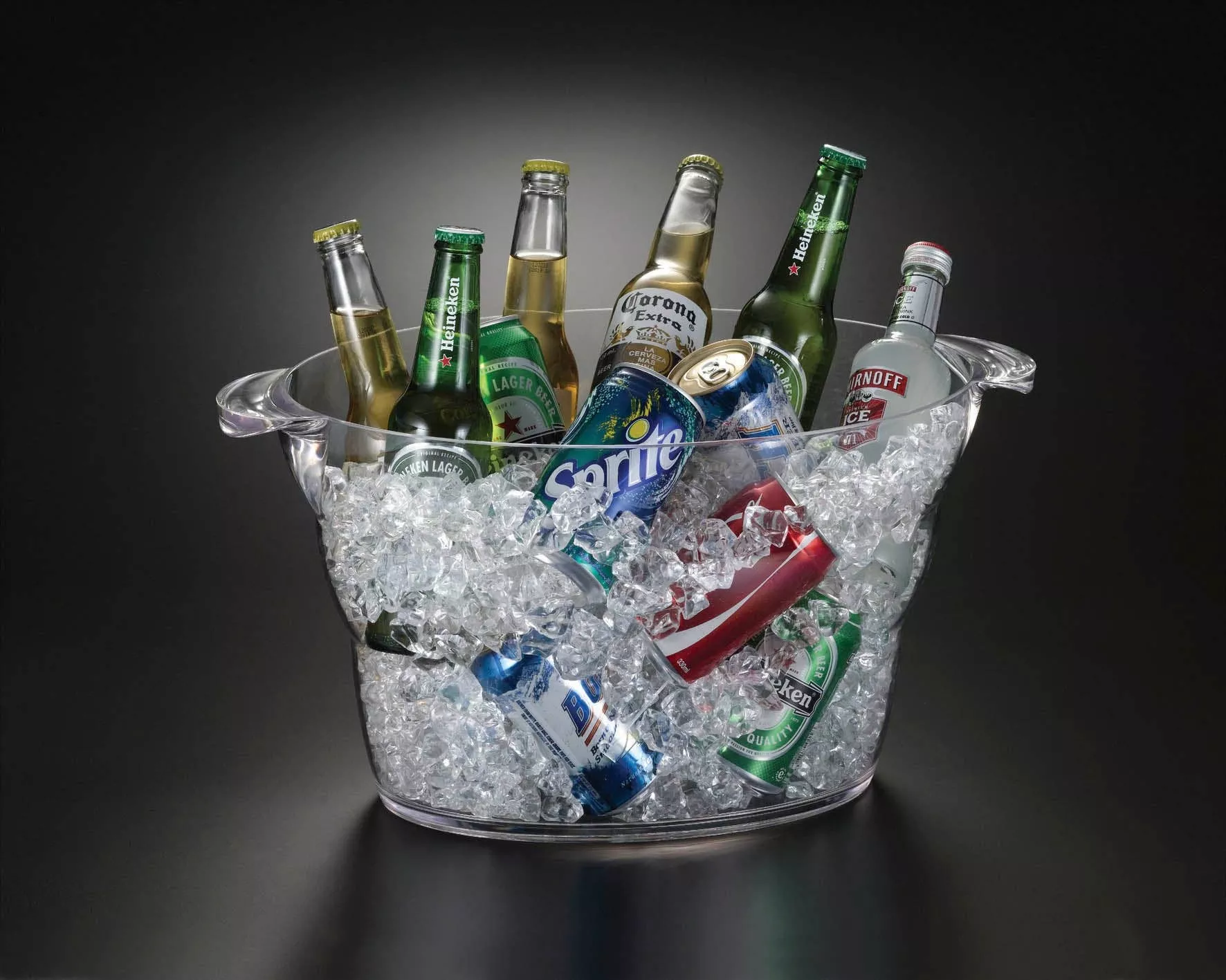 acrylic-oval-beverage-tub-14qt Acrylic Oval Beverage Tub, 14Qt