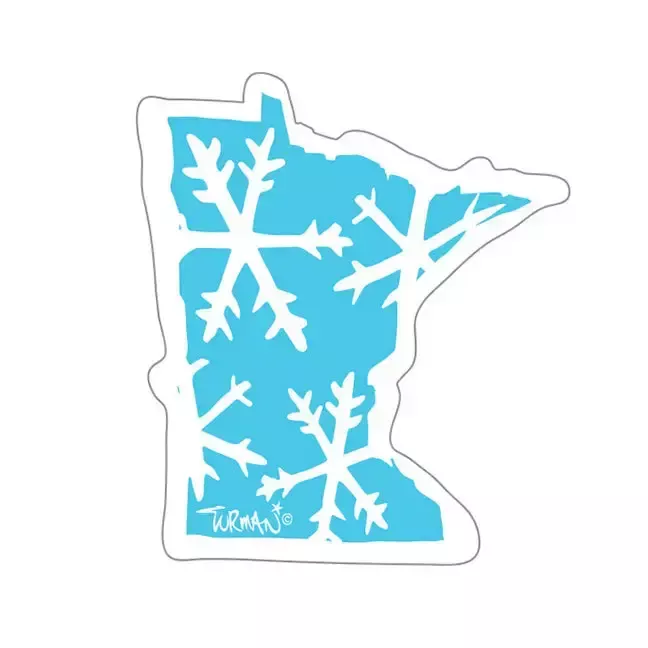 adam-turman-artwork-mn-snowflake-sticker Adam Turman Artwork MN Snowflake Sticker