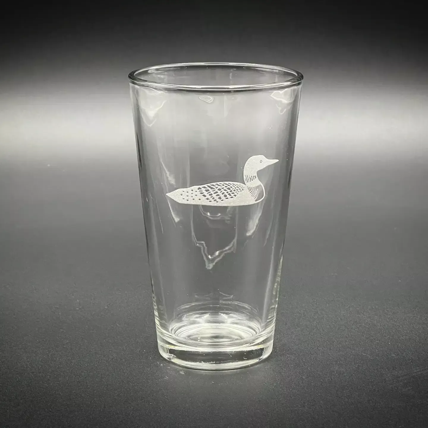 adirondack-etching-loon-pint-glass Adirondack Etching Loon - Pint glass
