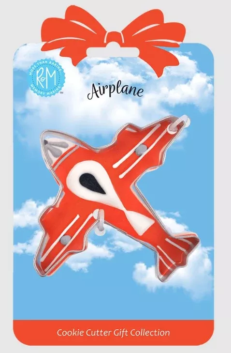 airplane-cookie-cutter-4-carded Airplane Cookie Cutter 4" Carded