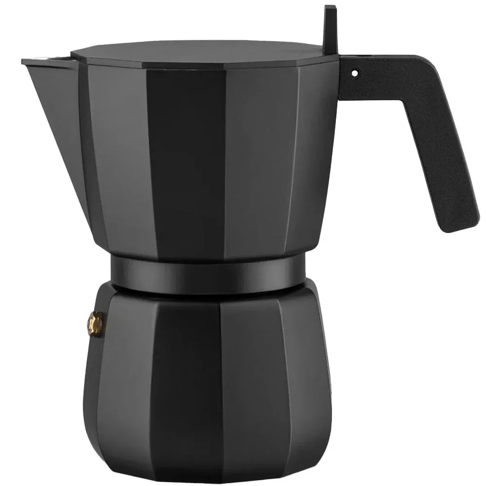 alessi-moka-espresso-coffee-maker-6-cup-black Alessi Moka Espresso Coffee Maker – 6 Cup Black