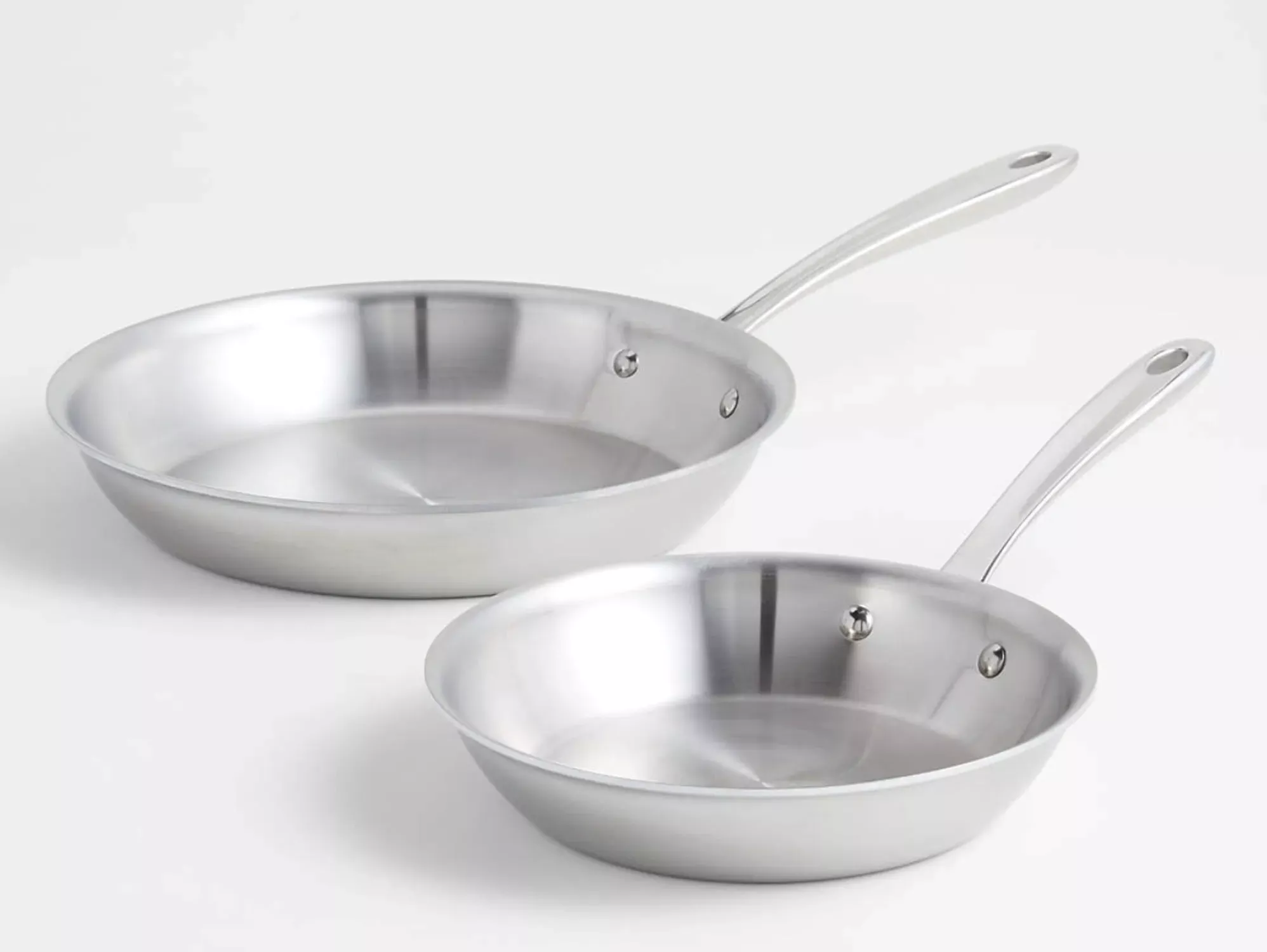 all-clad-d3-tri-ply-stainless-steel-french-skillet-set-9 All-Clad D3 Tri-Ply Stainless Steel French Skillet Set, 9