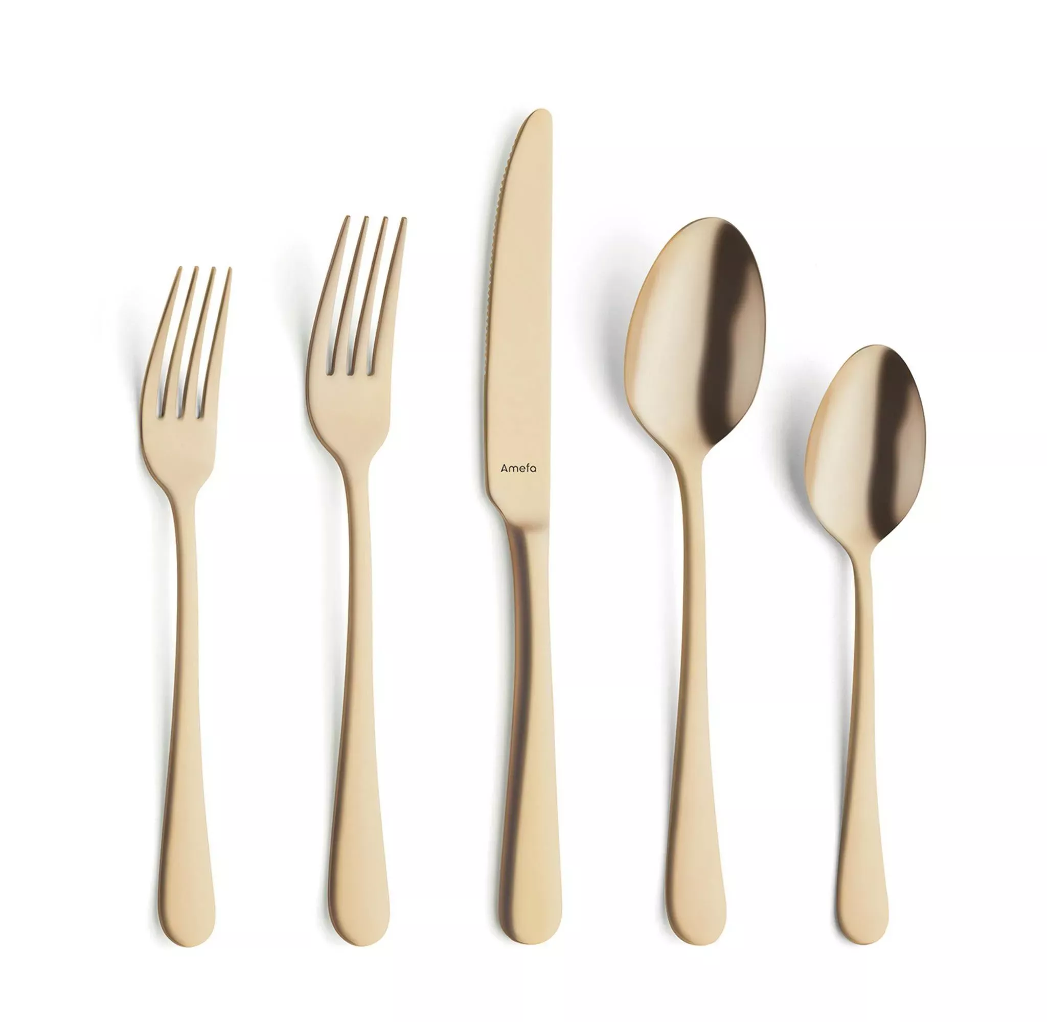 amefa-20-piece-austin-flatware-set-matte-gold-rebel Amefa 20-Piece Austin Flatware Set - Matte Gold – REBEL