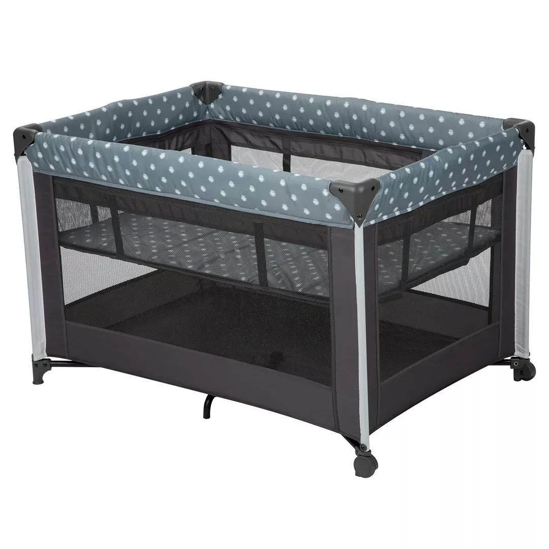 babideal-dottie-baby-playard-with-bassinet-grey-dot-rebel Babideal Dottie Baby Playard with Bassinet, Grey Dot – REBEL