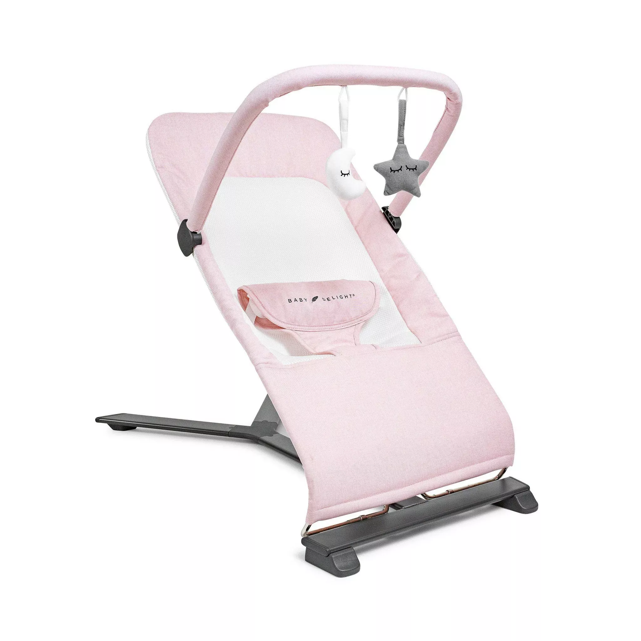 baby-delight-alpine-deluxe-portable-bouncer-peony-pink-see-description-rebel Baby Delight Alpine Deluxe Portable Bouncer - Peony Pink (See Description) – REBEL