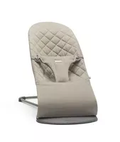 babybj-rn-bouncer-bliss-woven-classic-quilt-sand-gray-rebel BabyBjörn Bouncer Bliss Woven , Classic Quilt - Sand Gray – REBEL