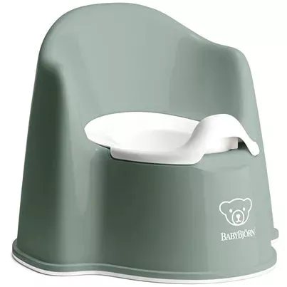 babybj-rn-potty-chair-deep-green-white-rebel BabyBjörn Potty Chair - Deep green/White – REBEL