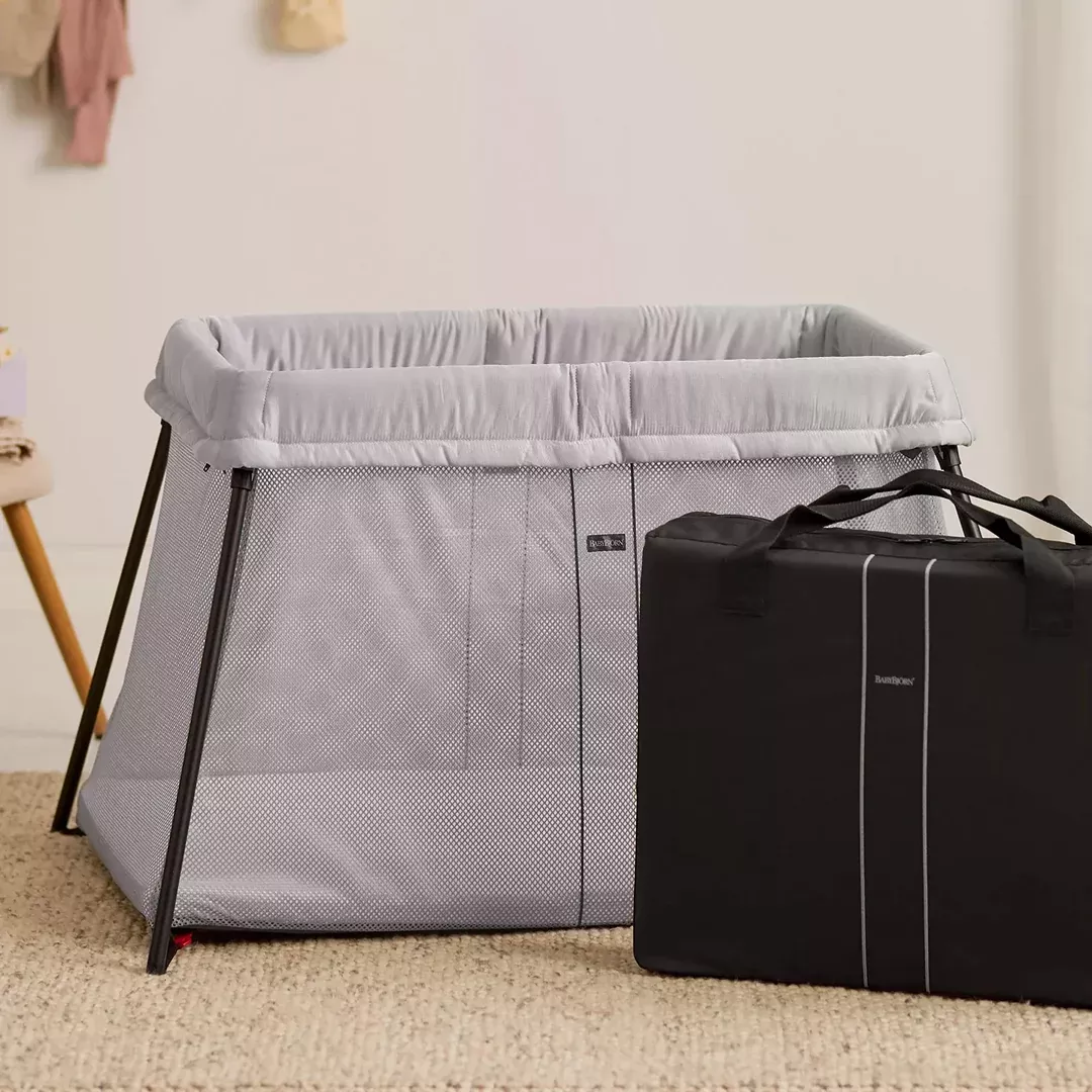 babybj-rn-travel-crib-bundle-silver-rebel BabyBjörn Travel Crib Bundle - Silver – REBEL
