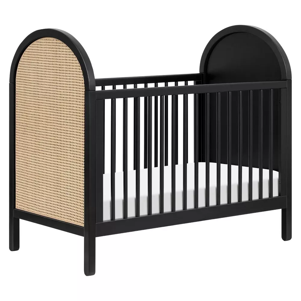 babyletto-bondi-cane-3-in-1-convertible-crib-w-toddler-bed-kit-black-with-natura Babyletto Bondi Cane 3-in-1 Convertible Crib w/ Toddler Bed Kit- Black with Natural Cane – REBEL