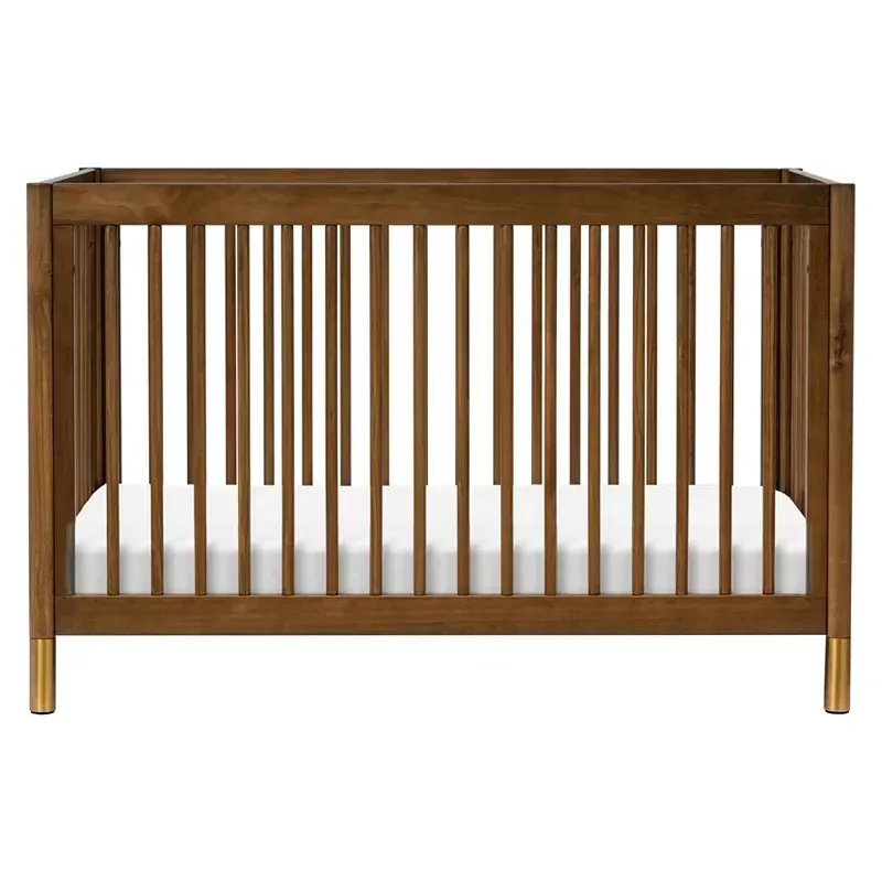 babyletto-gelato-4-in-1-convertible-crib-with-toddler-rail-natural-walnut-gold-f Babyletto Gelato 4-in-1 Convertible Crib with Toddler Rail - Natural Walnut/Gold Feet – REBEL