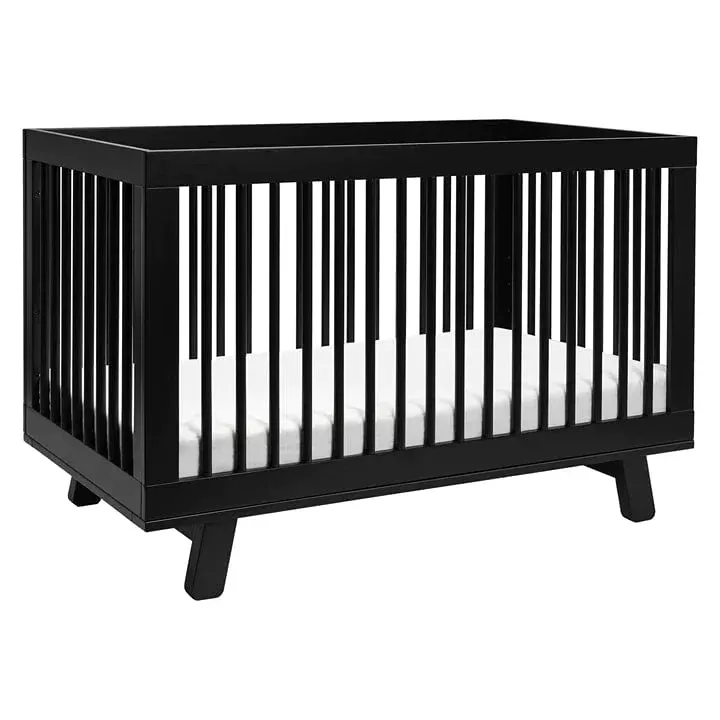 babyletto-hudson-3-in-1-convertible-crib-with-toddler-rail-black-rebel Babyletto Hudson 3-In-1 Convertible Crib With Toddler Rail - Black – REBEL