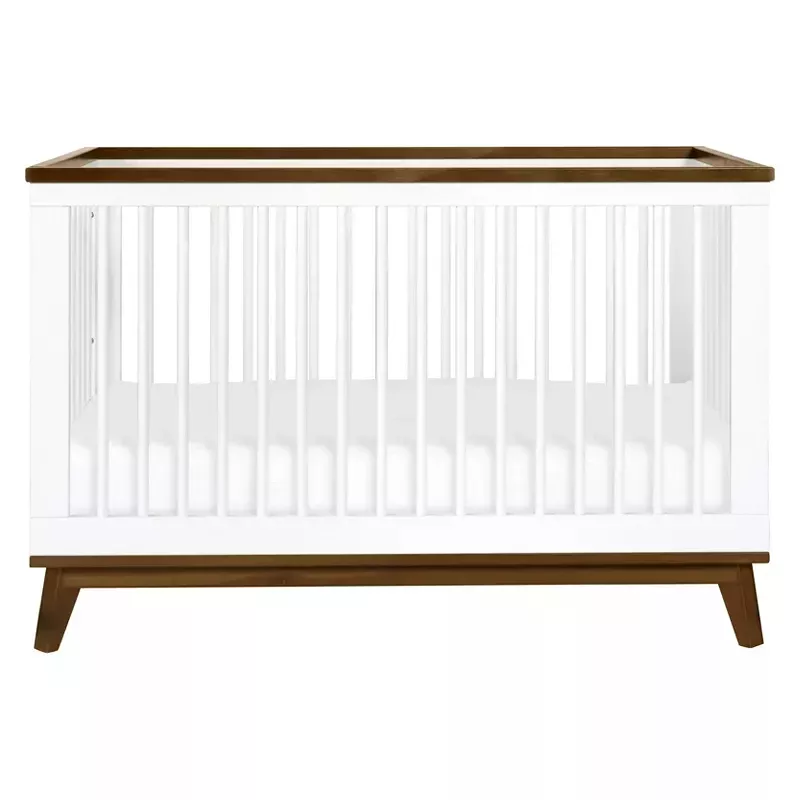 babyletto-scoot-3-in-1-convertible-crib-with-toddler-bed-kit-white-natural-walnu Babyletto Scoot 3-in-1 Convertible Crib with Toddler Bed Kit - White/Natural Walnut – REBEL