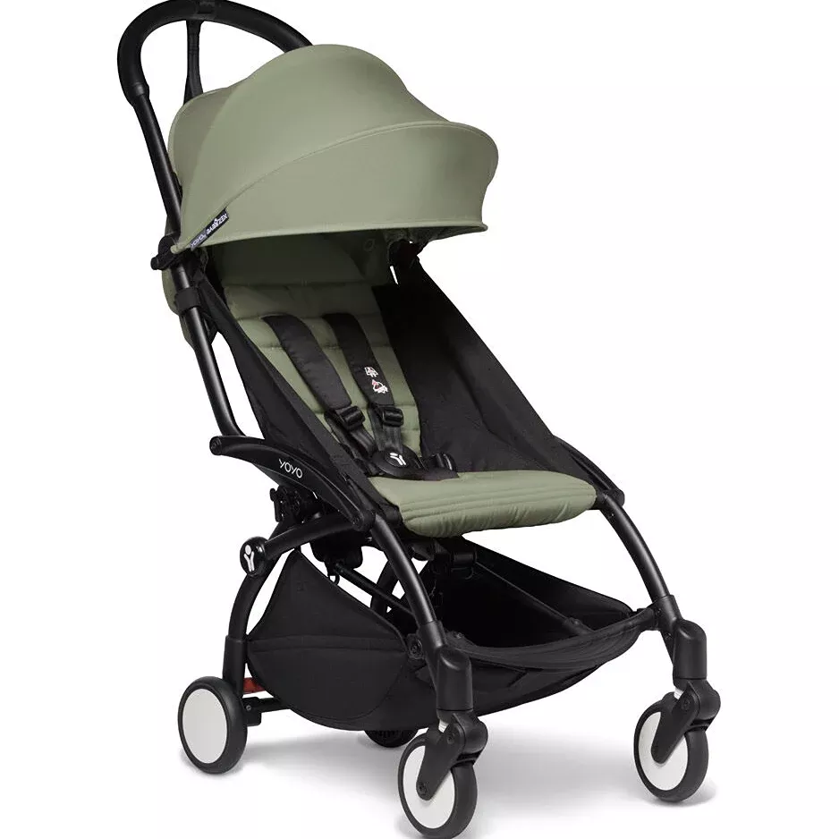 babyzen-yoyo-stroller-black-frame-with-olive-textiles-rebel Babyzen YoYo² Stroller - Black Frame with Olive Textiles – REBEL