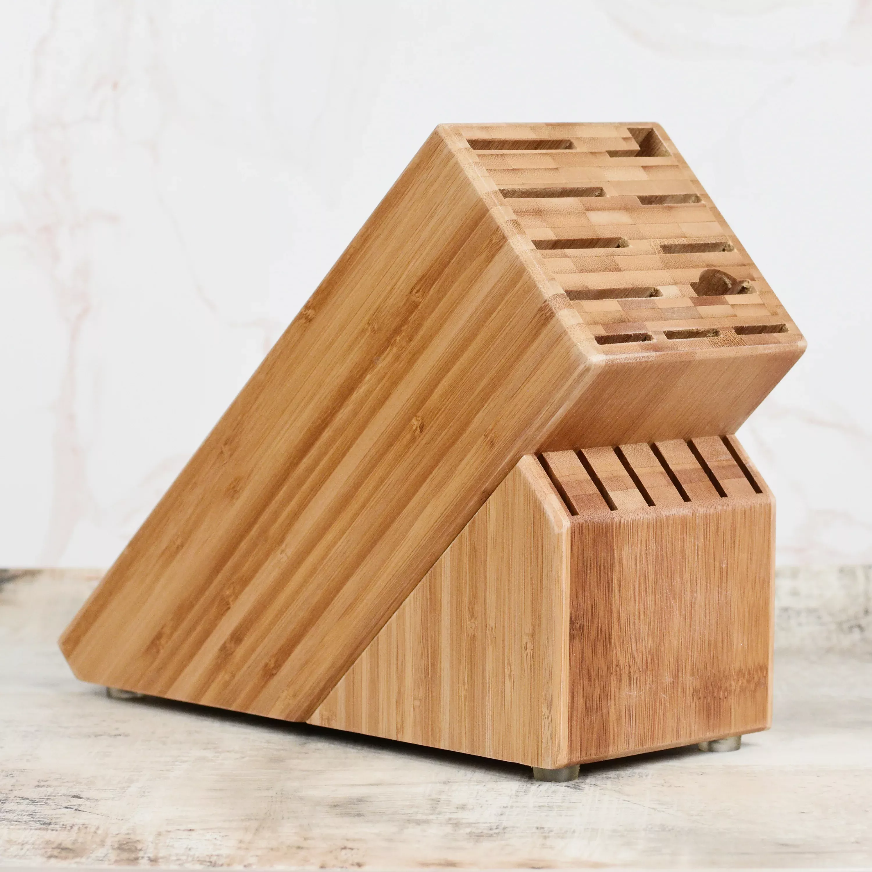 bamboo-knife-storage-block-17-slot-empty Bamboo Knife Storage Block - 17 Slot (Empty)