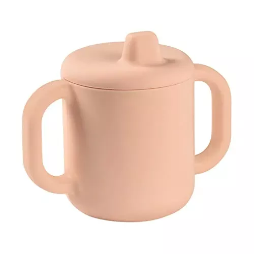 beaba-5-8-oz-silicone-training-cup-with-handles-rose-rebel Beaba 5.8 Oz Silicone Training Cup with Handles - Rose – REBEL