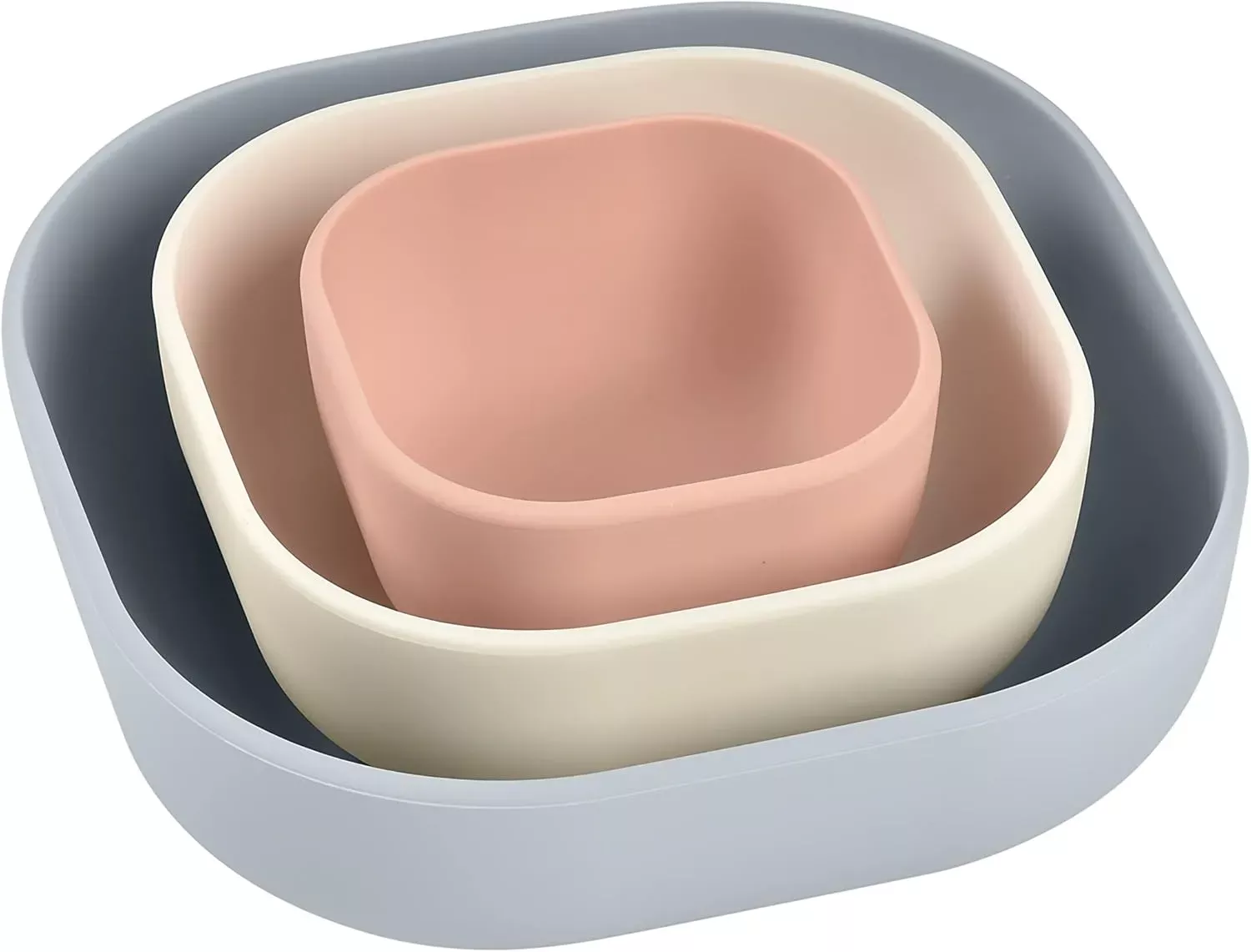 beaba-silicone-mealtime-nesting-bowls-set-3-grey-rebel Beaba Silicone Mealtime Nesting Bowls Set of 3 - Grey – REBEL