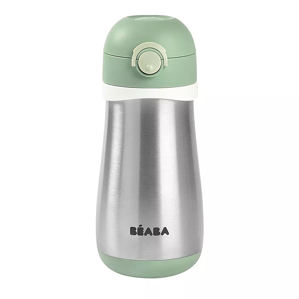 beaba-stainless-steel-bottle-350-ml-sage-green-rebel Beaba Stainless steel bottle 350 ml - Sage Green – REBEL