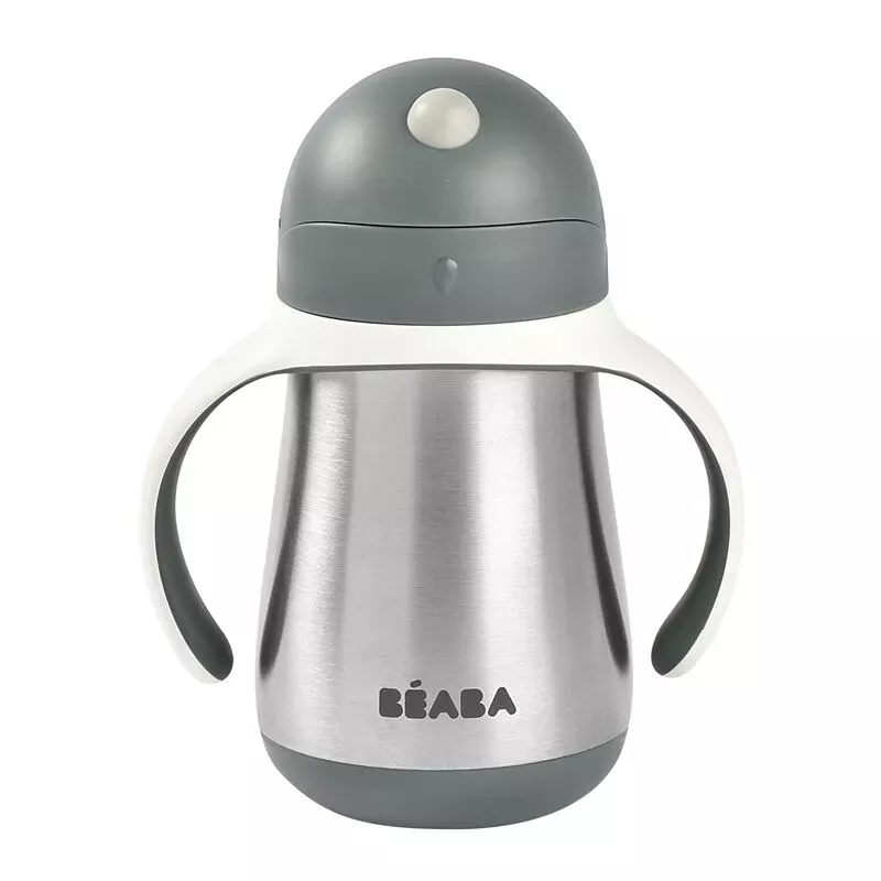 beaba-stainless-steel-straw-cup-8-5-fl-oz-mineral-grey-see-description-rebel Beaba Stainless Steel Straw Cup 8.5 fl. oz. - Mineral Grey (See Description) – REBEL