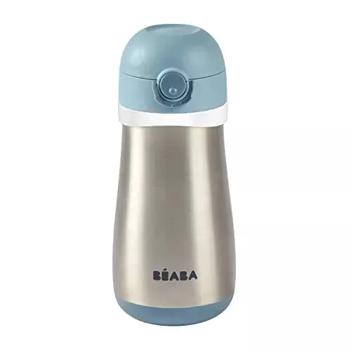 beaba-stainless-steel-toddler-thermos-water-bottle-rain-rebel Beaba Stainless Steel Toddler Thermos Water Bottle - Rain – REBEL