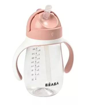 beaba-straw-sippy-cup-rose-rebel Beaba Straw Sippy Cup - Rose – REBEL