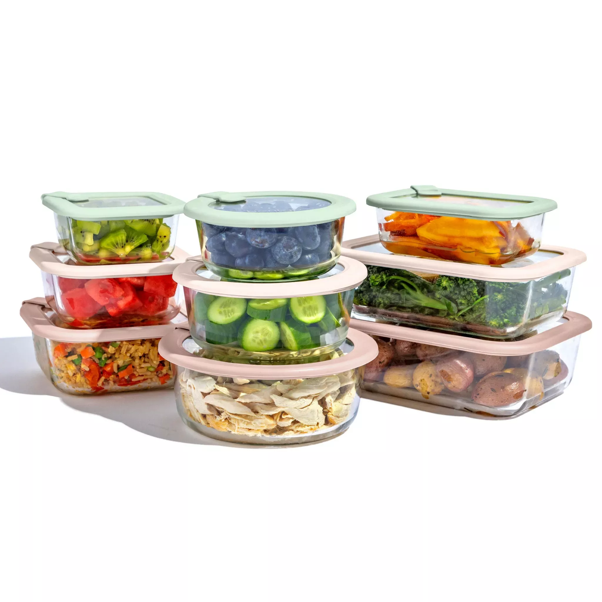 Bentgo 18pc Glass Food Storage Set - Desert Sage – REBEL