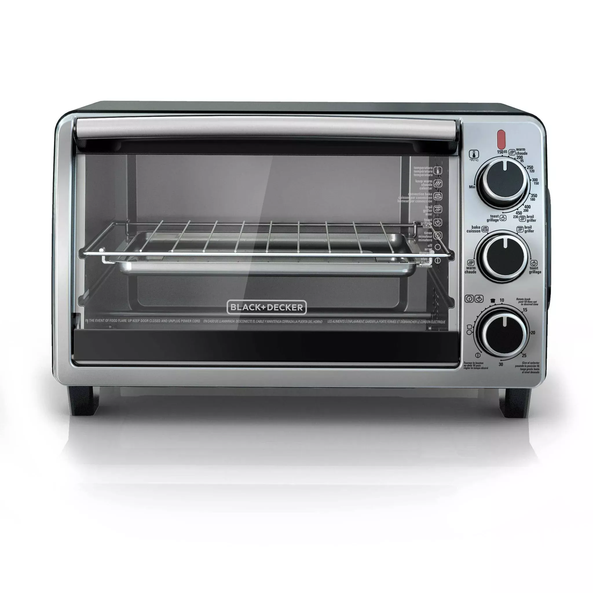 black-decker-6-slice-toaster-oven-black-rebel BLACK+DECKER 6 Slice Toaster Oven - Black – REBEL