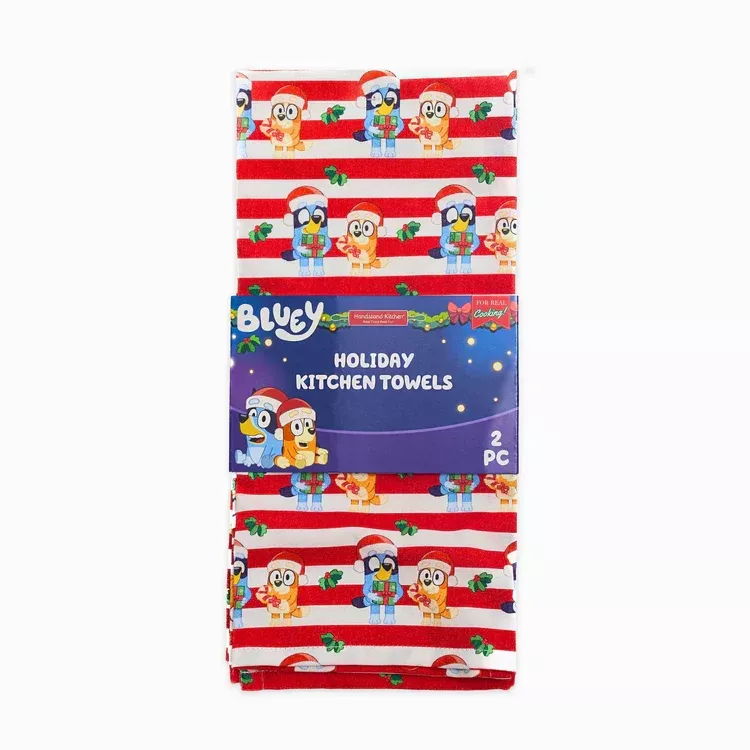 bluey-holiday-kitchen-towels Bluey Holiday Kitchen Towels
