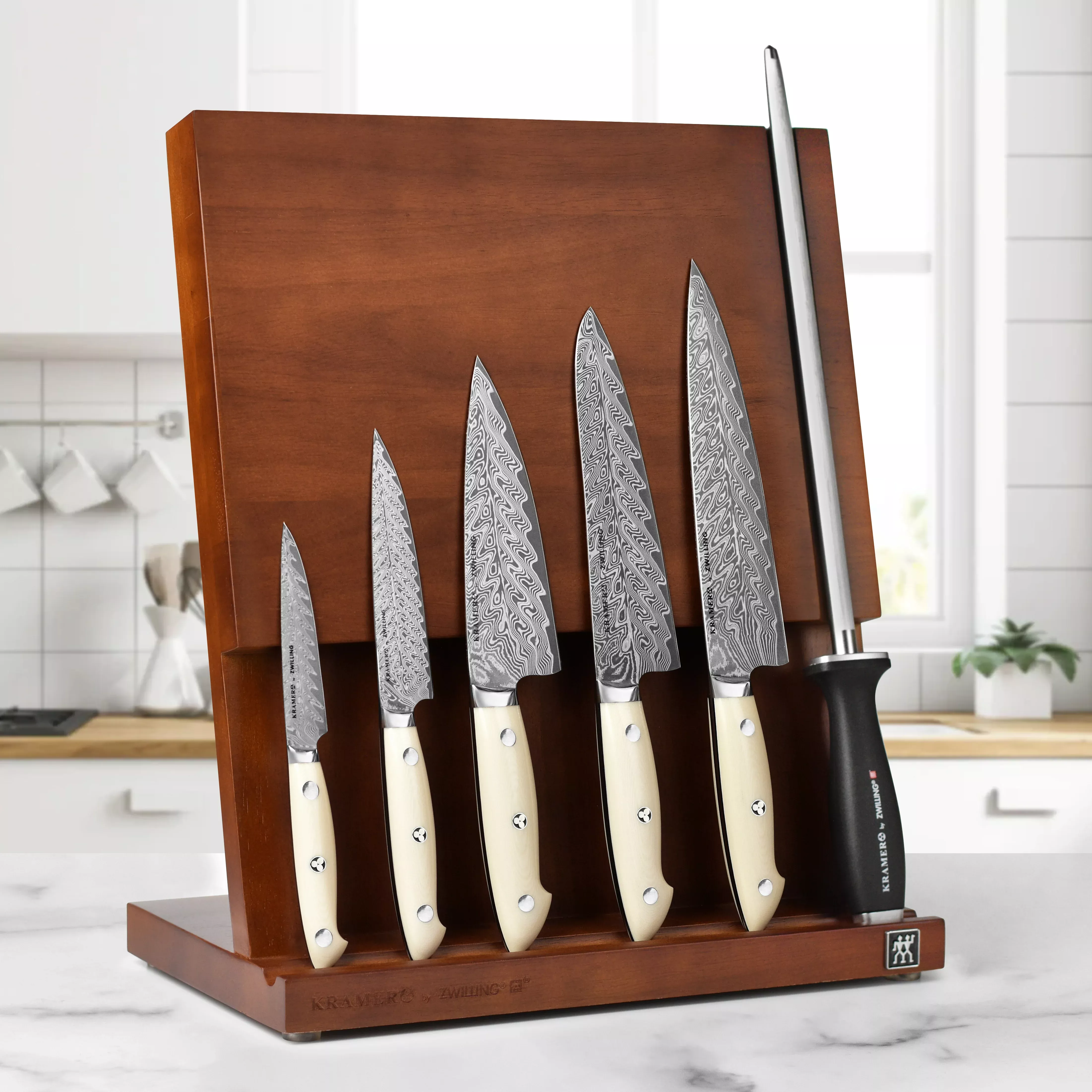 bob-kramer-cumulus-damascus-magnetic-knife-set-7-piece Bob Kramer Cumulus Damascus Magnetic Knife Set - 7 Piece