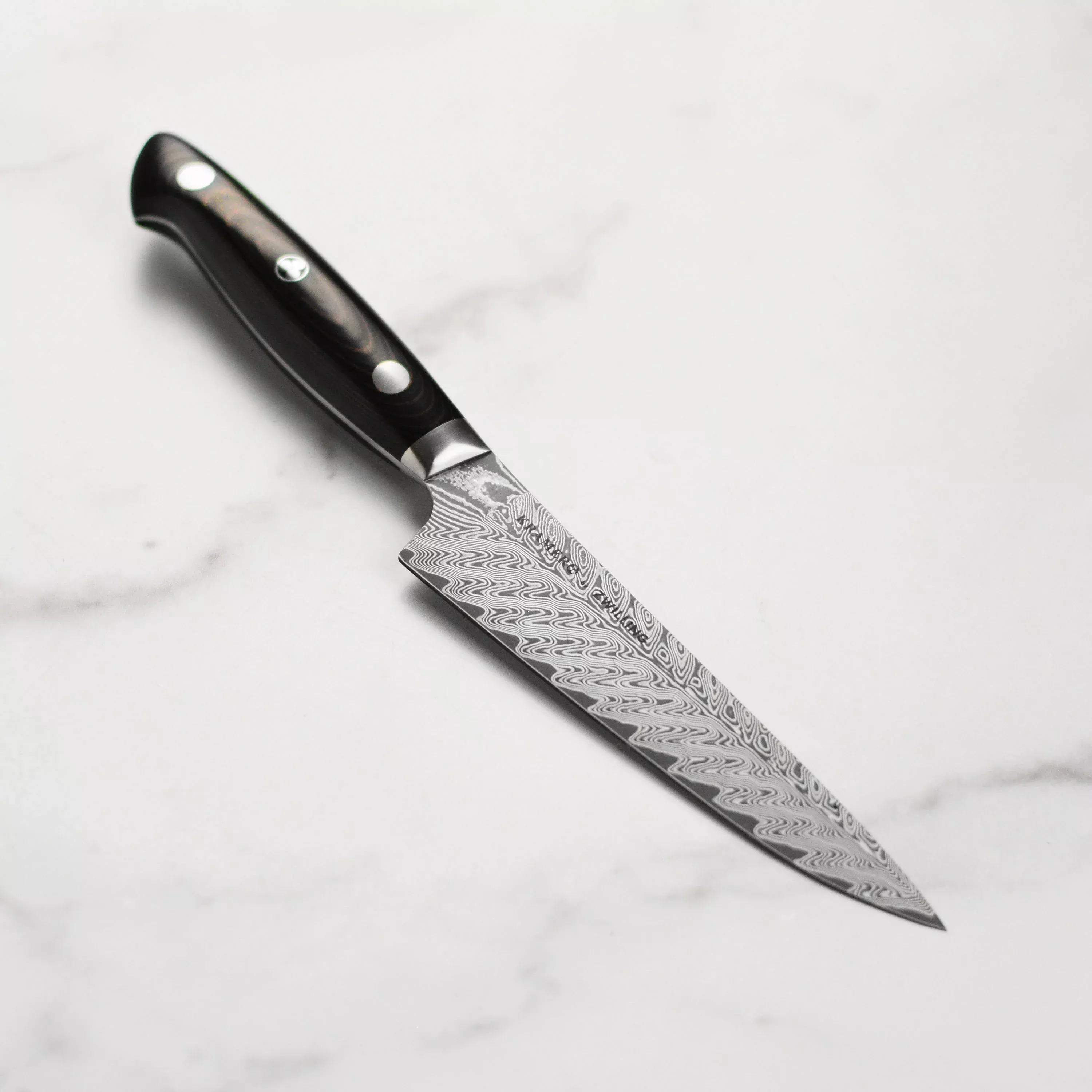 bob-kramer-stainless-damascus-prep-knife-5-5 Bob Kramer Stainless Damascus Prep Knife - 5.5"