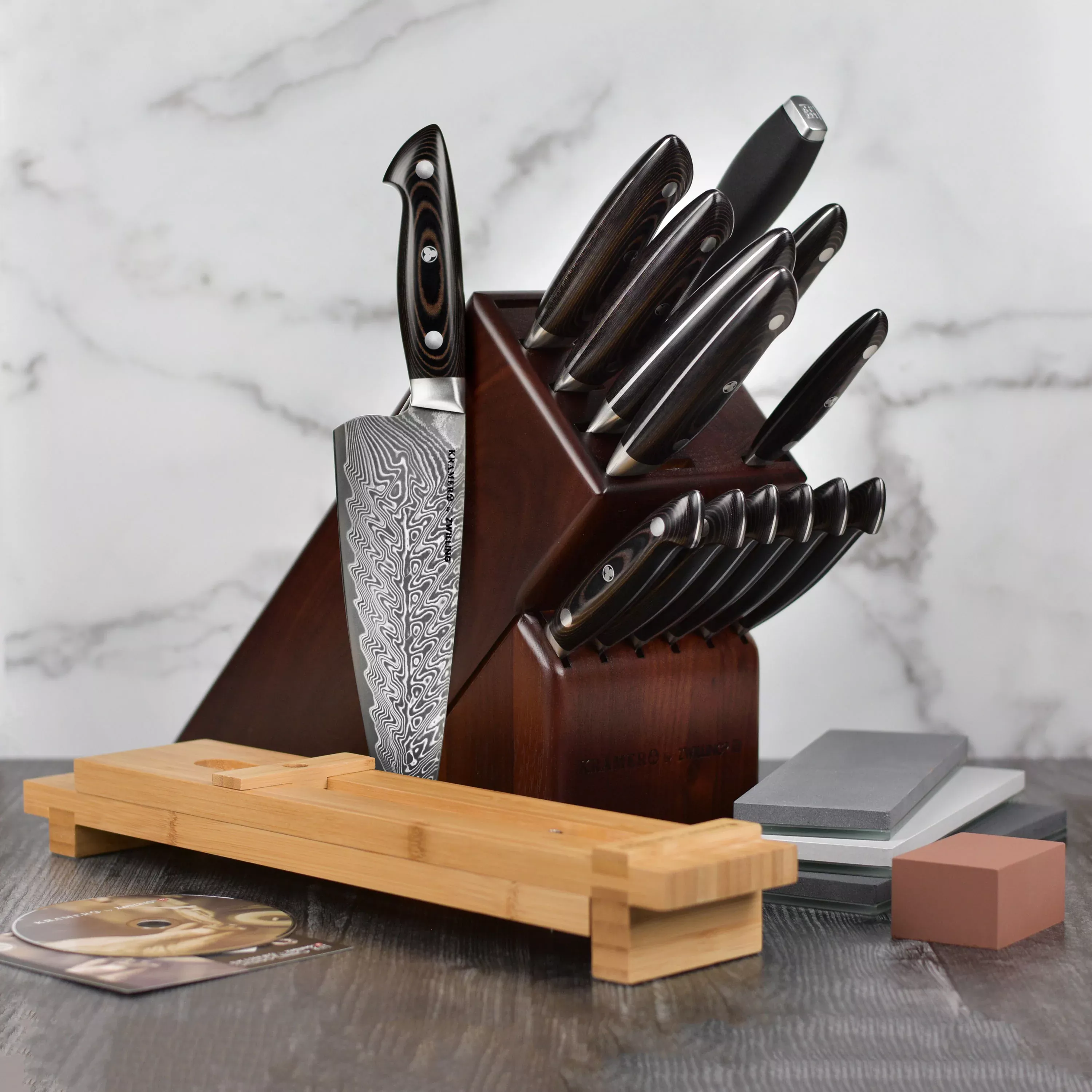 bob-kramer-stainless-damascus-ultimate-collection-20-piece Bob Kramer Stainless Damascus Ultimate Collection - 20 Piece