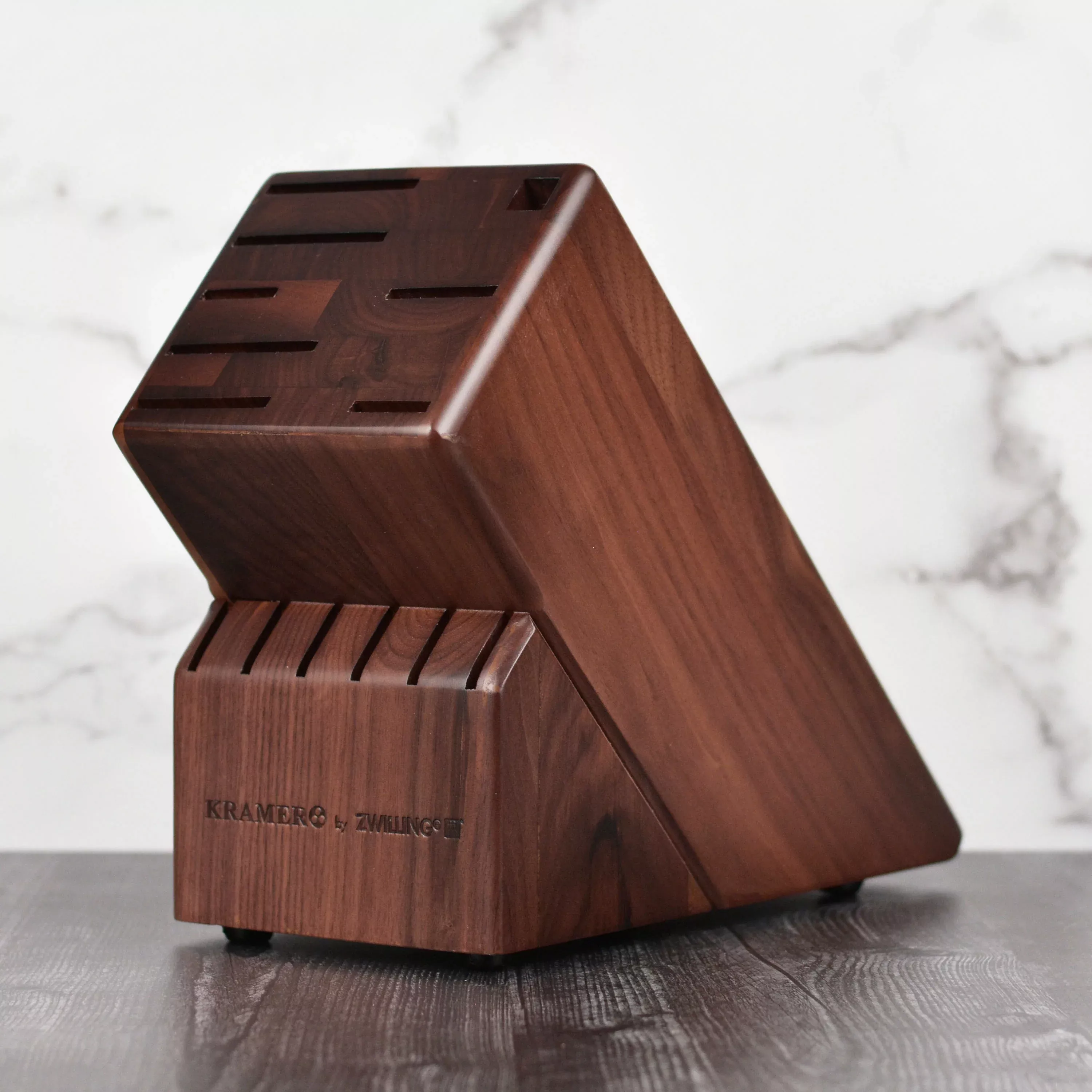 bob-kramer-walnut-knife-block-empty-14-slot Bob Kramer Walnut Knife Block (Empty) - 14 Slot