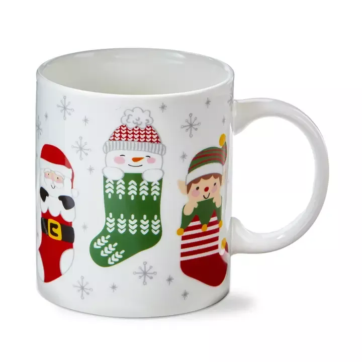 bone-china-mug-christmas-holiday-cheer-stocking Bone China Mug - Christmas Holiday Cheer Stocking
