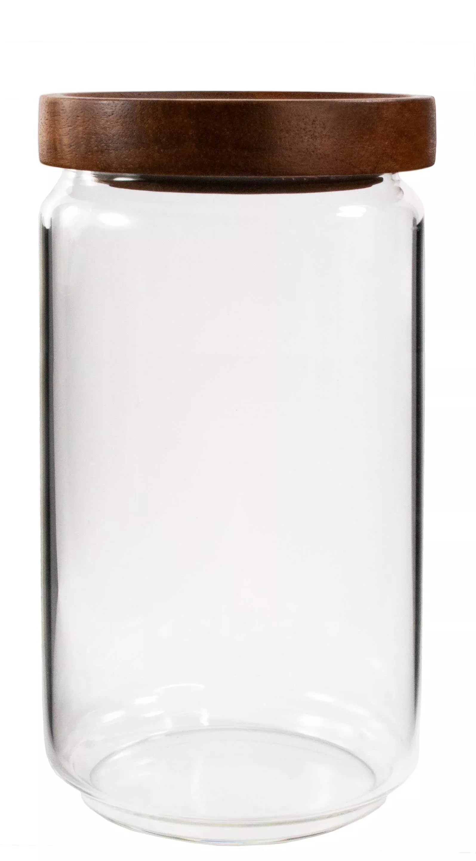 borosilicate-glass-canister-with-acacia-lid-45oz Borosilicate Glass Canister with Acacia Lid, 45oz