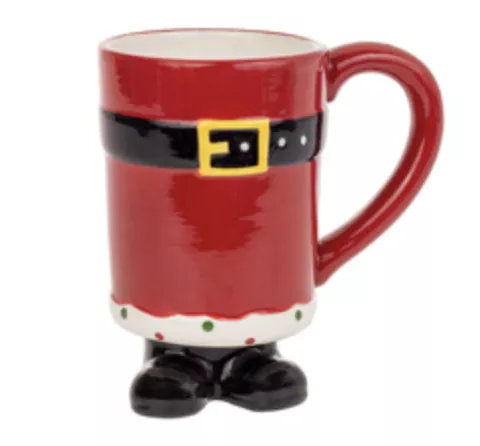 boston-international-santa-belt-footed-mug Boston International Santa Belt Footed Mug
